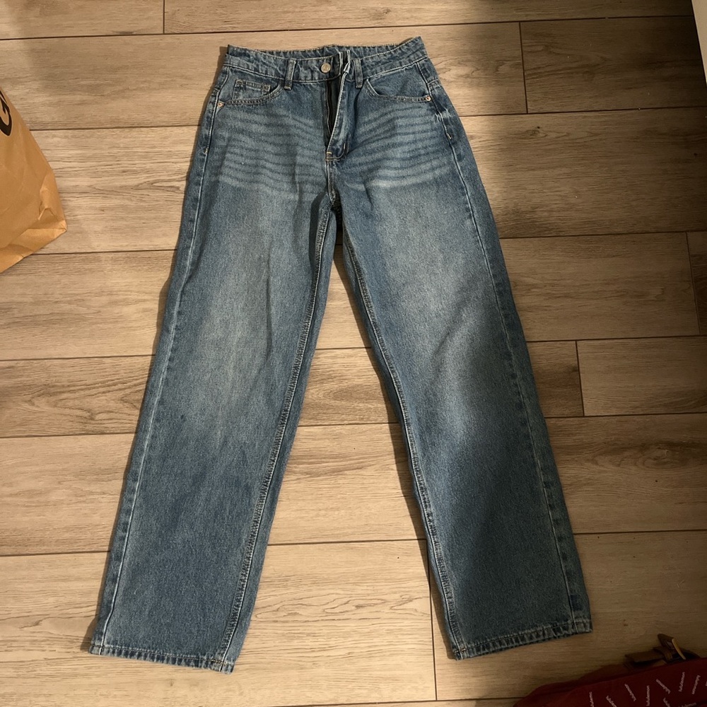 Blue dad jeans